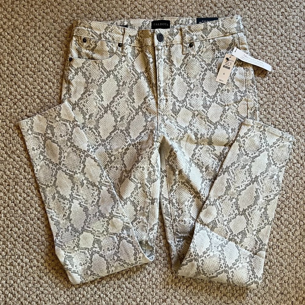 NWT TALBOTS - Tonal Print Jegging, 6